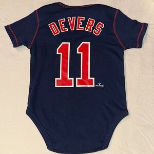 Boston Red Sox RAFAEL DEVERS Onsie Bodysuit Size 3-6M Baby NWOT Rare Collectible